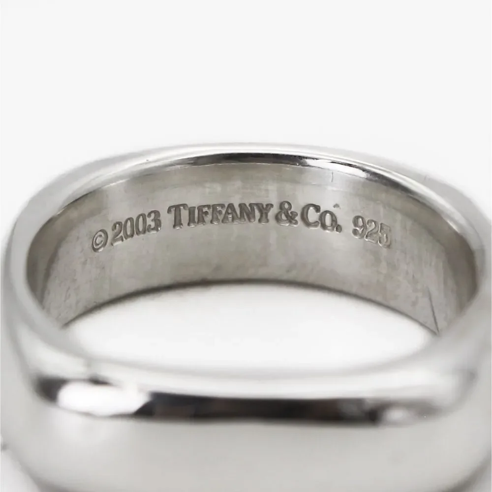 Tiffany & Co. 2003 Square Cushion Sterling Silver Ring Band